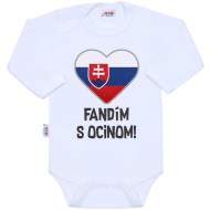 New Baby Body s potlačou Fandím s ocinom - cena, porovnanie