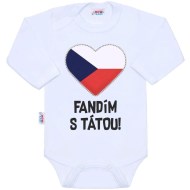 New Baby Body s potlačou Fandím s tátou - cena, porovnanie