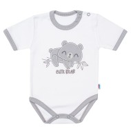 New Baby Dojčenské bavlnené body s krátkym rukávom Cute Bear - cena, porovnanie