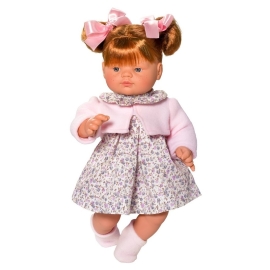 Asi Bábika bábätko Guille 36cm, v ružových šatách