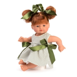 Asi Bábika bábätko Guille 36cm, v zelených šatách