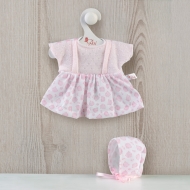 Asi Ružové šaty s čapicou pre bábätko Oli 30cm - cena, porovnanie