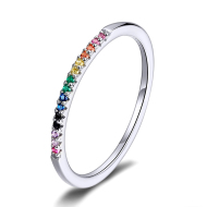 Emporial strieborný prsteň Farebná žiara SCR583 - cena, porovnanie