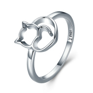 Emporial strieborný prsteň Krásna mačka SCR104 - cena, porovnanie