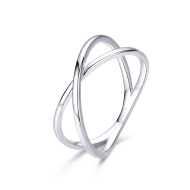 Emporial Emporiial strieborný prsten Jemný překřížený SCR543 - cena, porovnanie