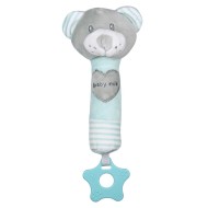 Baby Mix Detská pískacia plyšová hračka s hryzátkom medveď - cena, porovnanie