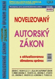 Novelizovaný autorský zákon 7/2022