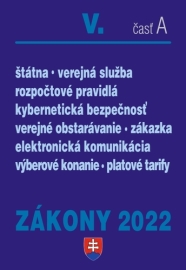 Zákony 2022 V. A - Verejná správa, Štátna a verejná služba