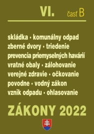 Zákony 2022 VI/B - Odpady, Obaly, Vodný zákon