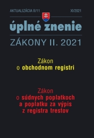 Zákony 2021 II aktualizácia II 11 - Obchodný register