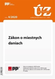 UZZ 4/2020 Zákon o miestnych daniach