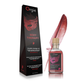 Orgie Lips Massage Kit Strawberry 100ml