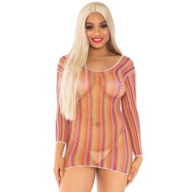 Leg Avenue Zigzag Multicolor Mini Dress