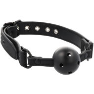 Fetish Submissive Breathable Ball Gag Vegan Leather - cena, porovnanie