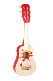 Teddies Drevená gitara s brnkátkom
