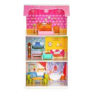 Eco Toys Drevený domček pre bábiky - Slnečná rezidencia - cena, porovnanie