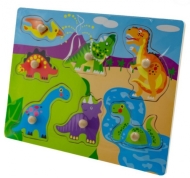 Tulimi Drevené zábavné puzzle Dinosaury - cena, porovnanie