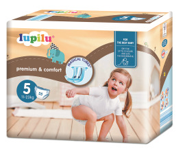 Lupilu Detské plienky premium Junior 5, 35 kusov