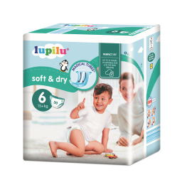 Lupilu Detské plienky XL 6, 30 kusov