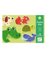 Djeco Duo puzzle Zvieratká - cena, porovnanie