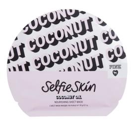 Pink Coconut Oil Sheet Mask Selfie Skin 1ks