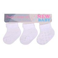 New Baby Dojčenské pruhované ponožky