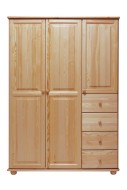 Domidrevo Skriňa trojdverová - SK01: Dub 120cm - cena, porovnanie