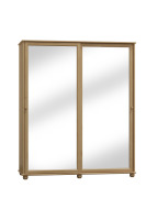 Domidrevo Skriňa s posuvnými dverami, zrkadlo, široká - SK21: Borovica čisto vešiaková 120cm - cena, porovnanie