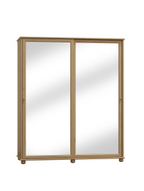 Domidrevo Skriňa s posuvnými dverami, zrkadlo, široká - SK21: Dub vešiakopoličková 120cm