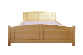 Domidrevo Klasická manželská posteľ - POS05: Borovica 120cm