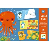 Djeco Puzzle Duo Nájdi ma 12x2 - cena, porovnanie