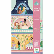 Djeco Obrovské puzzle: Veža princezien 36ks - cena, porovnanie