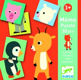 Djeco Pexeso Puzzle Zvieratká