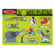 Melissa-Doug Drevené puzzle so zvukmi Zoo - cena, porovnanie