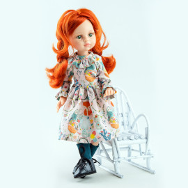 Paola Reina Oblečenie pre bábiky Farebné šaty Cristi 32cm