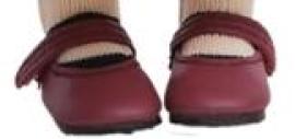 Paola Reina Topánky pre bábiky Nízke červené sandálky