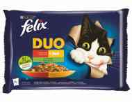 Felix DUO jahňacie a kuracie / bravčové a divina v želé 4x85g - cena, porovnanie