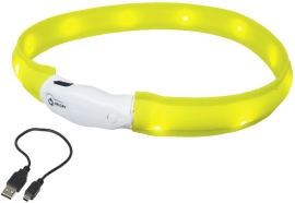 Nobby LED plochý obojok 40cm