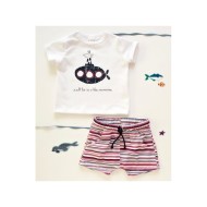 K-Baby 2 dielna detská súprava tričko s kraťaskami For Boy - cena, porovnanie
