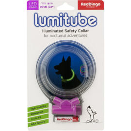 Red Dingo Obojok Lumitube S-L