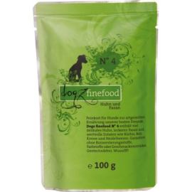 Dogz Finefood No.4 - s kuracie a bažantím mäsom 100g