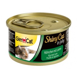 Gimpet Shiny cat Kurča s jahňacím 24x70g