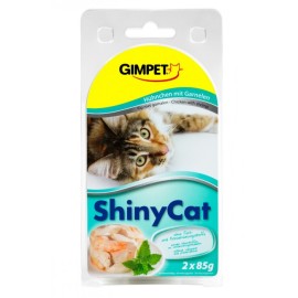 Gimpet ShinyCat konzerva krevety + kuracie 8x 2x70g
