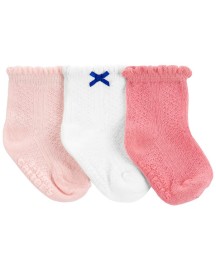 Carters Ponožky Pink Mix 0-3m 3ks