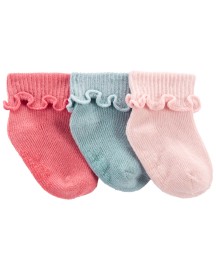 Carters Ponožky Cuff Pink 3ks