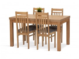 Fronti Jedálenská zostava MIRA stôl + 4 stoličky