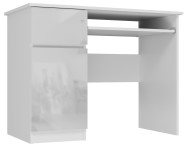 Fronti Písací stôl BRAVO ľavý biely lesk - cena, porovnanie
