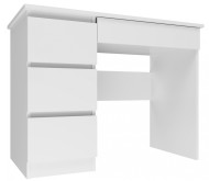 Fronti Písací stôl MIJAS ľavý biely - cena, porovnanie