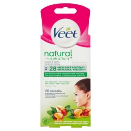 Veet Natural Inspirations Studené voskové pásiky na tvár s arganovým olejom 20ks