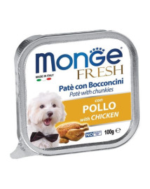 Monge FRESH - paštéta a kúsky s kuracím 100g